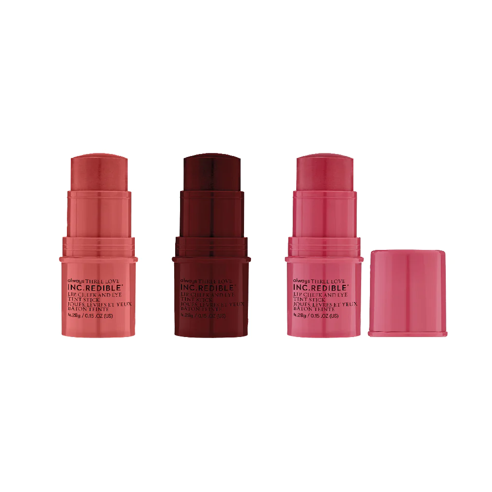 INC.REDIBLE Three Love Lip, Cheek & Eye Tint Stick (Set of 3)