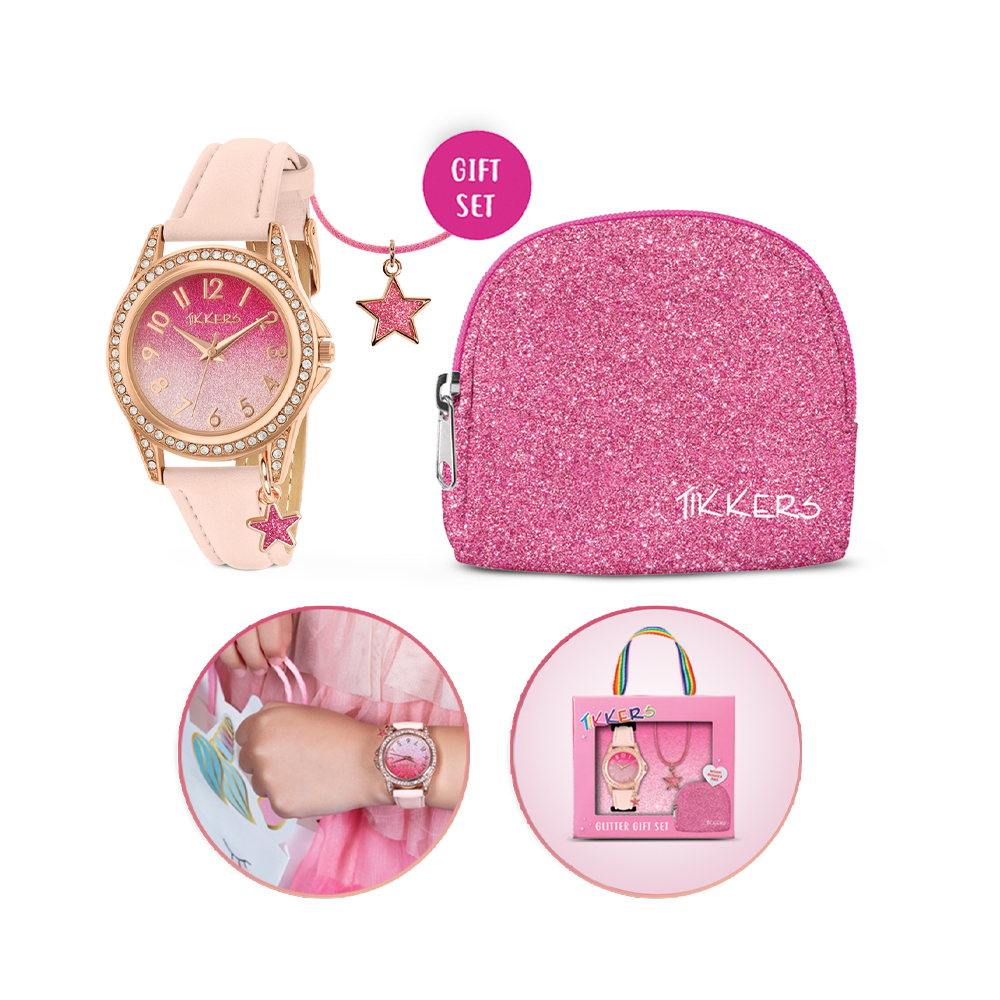 Tikkers Kids Watch Set - Pink