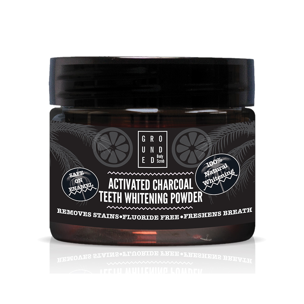 Grounded Activated Charcoal Teeth Whitening Powder 50g