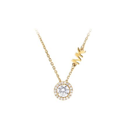 Michael Kors Women's 14k Gold-plated Stelring Silver Pendant