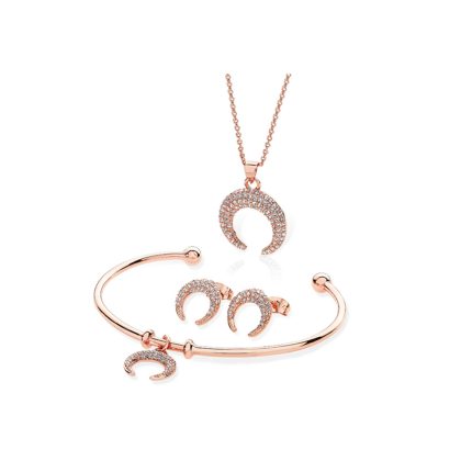 Belle & Beau Crystal Crescent Jewellery Set