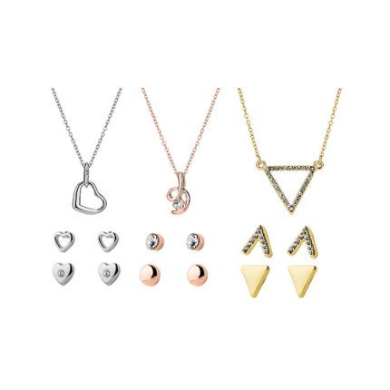 Pierre Cardin Triple Pendant & Earring Set